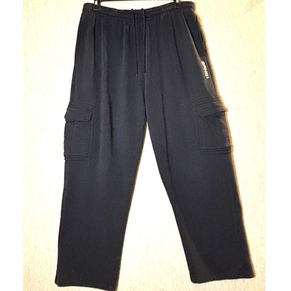 AND1 Black Cargo Sweatpants Men’s XL Basketball Y2K Streetwear